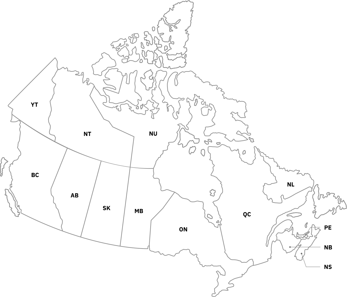 Province and territory borders